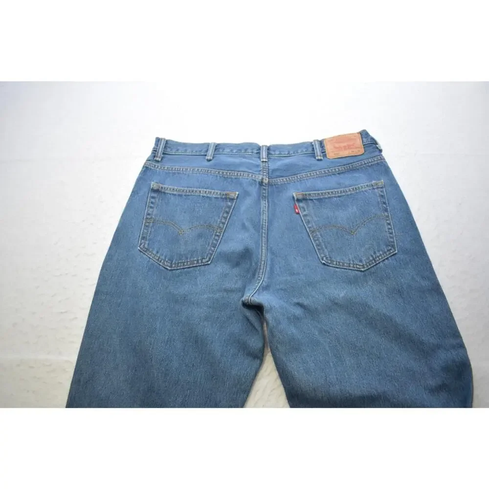 Levi's 550 Relaxed Fit Straight Blue Denim Jeans Mens Size 40 x 30‎